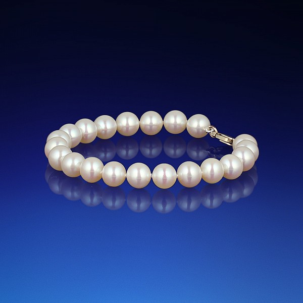 Jednořadý perlový náramek AAA-7