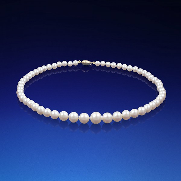 Stupňovitý perlový náhrdelník AAA 41cm