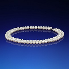 Dvouřadý perlový náhrdelník AAA-7