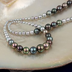 Ombré náhrdelník z mořských perel Rinki