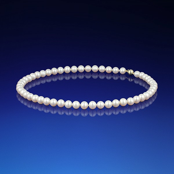 Klasický perlový náhrdelník AAA-8 45cm