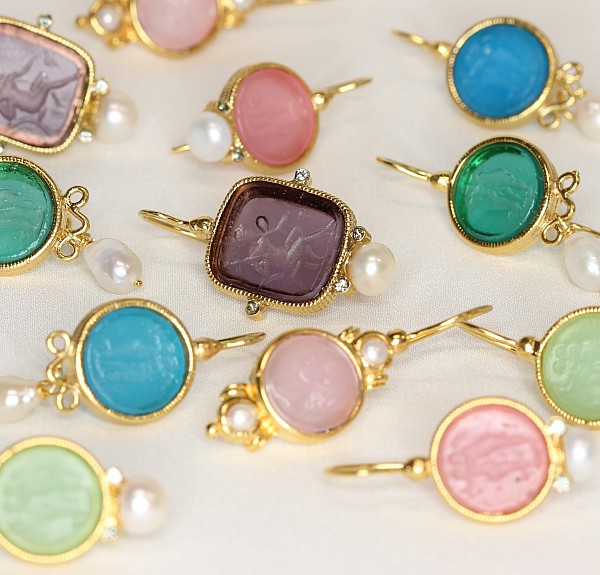 Benátské náušnice z muranského skla