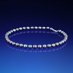 Perlový náhrdelník Martha černý