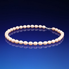 Perlový náhrdelník Martha růžový