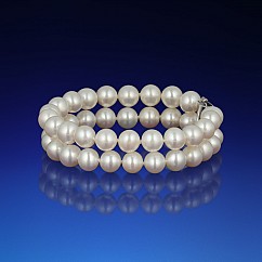 Dvouřadý perlový náramek AA-7