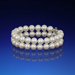 Dvouřadý perlový náramek AAA-7