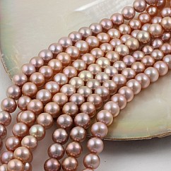 Perlový náhrdelník AAA 10mm růžový