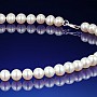 Klasický bílý perlový náhrdelník AA-6