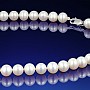 Klasický bílý perlový náhrdelník AA-7