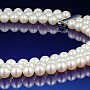 Trojřadý perlový náhrdelník AAA-7